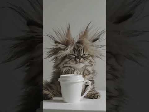 Утром в понедельник перед работой 😅 #cat #природа #прикольныекоты #видосыоткота #работа #милота