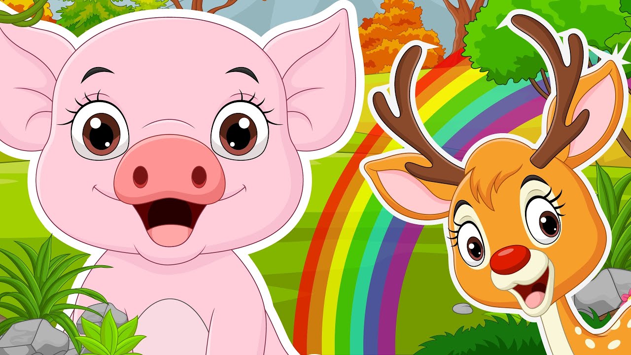 Old MacDonald Had A Farm + Baby Deer Nursery Rhymes & Kids Songs YouTube