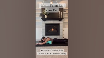 How to Foam Roll your Pec // Trigger Point Rolling for Chest Pec and Front of Shoulder #foamroll