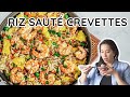 Riz saut aux crevettes  recette express  secret pour un got incomparable 