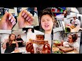 what i REALISTICALLY eat over the WEEKEND! + HORROR NAIL storytime + learning SPANISH + eating VLOG!