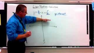 Linear Equations -Definitions & Graphing
