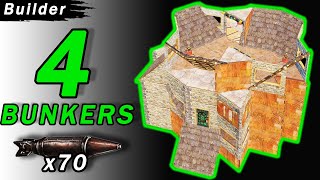 RUST FOUR BUNKERS BASE DESIGN | SOLO | DUO | TRIO