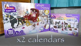Unboxing BOTH 2025 Advent Calendars Review ~ Schleich Horse Club