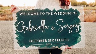 DIY CLEAR ACRYLIC WEDDING SIGN | Step by step! EASY WITH CRICUT Using Vinyl!