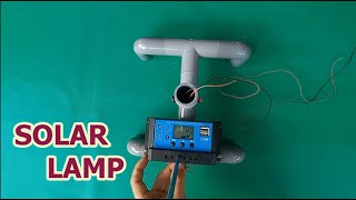 DIY Solar Rechargeable Lamp from PVC Pipe