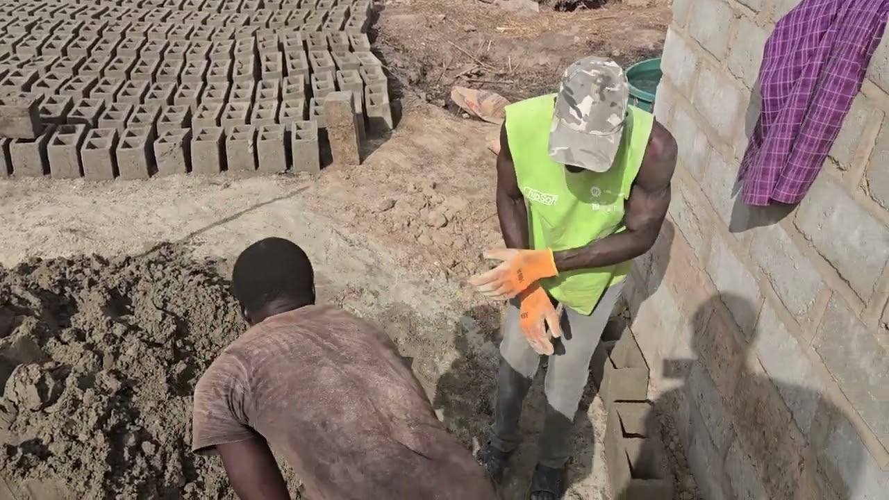 Гамбийские кирпичи/блоки ручной работы, 5 дюймов.