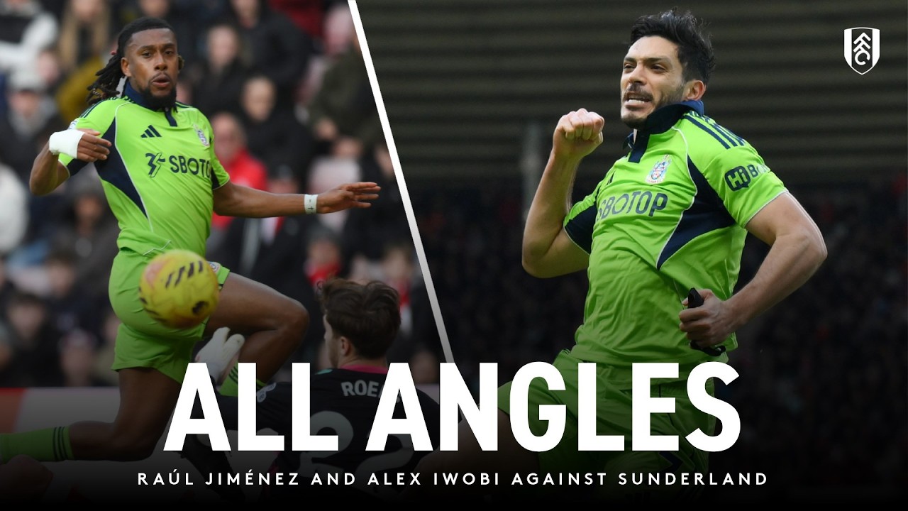 Jiménez's steely penalty and Iwobi's box-to-box finish | EVERY ANGLE OF GOALS SCORED AT SUNDERLAND