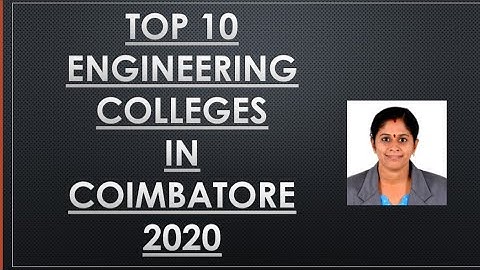 Top 10 engineering colleges in Coimbatore with NIRF ranking