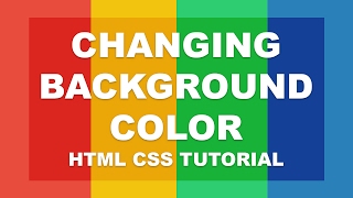 Changing background color - html css tutorial - YouTube
