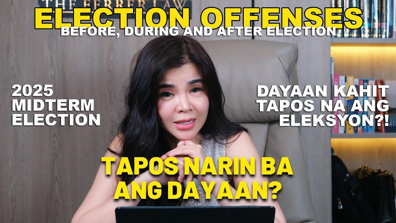 Election Offenses After the Election Day with Atty. Sam Ferrer # ...