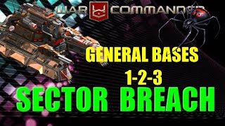 War Commander Sector Breach Event General base 1-2-3 Free Repair .