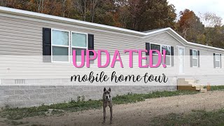 UPDATED HOME TOUR! | DOUBLE WIDE MOBILE HOME TOUR | THE AVERAGE TIRED MOMMA