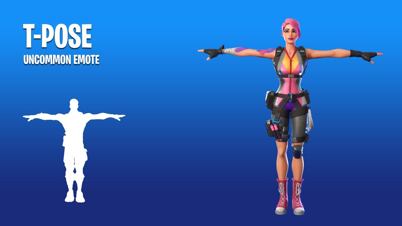 Fortnite T-Pose Emote  Uncommon Dance - Fortnite Skins