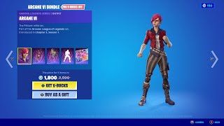 Fortnite Arcane Vi Fortnite Skin Emote Showcase Arcane Vi Bundle Fortnite