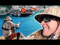 Fishing  camping adventure on hamishs new custom built boat huge fish landed