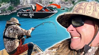 Fishing & Camping Adventure on Hamish’s New Custom Built Boat. Huge Fish Landed!