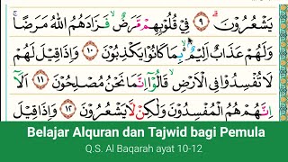 BELAJAR ALQURAN DAN TAJWID UNTUK PEMULA Q.S. Al-Baqarah ayat 10-12 BELAJAR ALQURAN DAN TAJWID UNTUK PEMULA Q.S. Al-Baqarah ayat 10-12