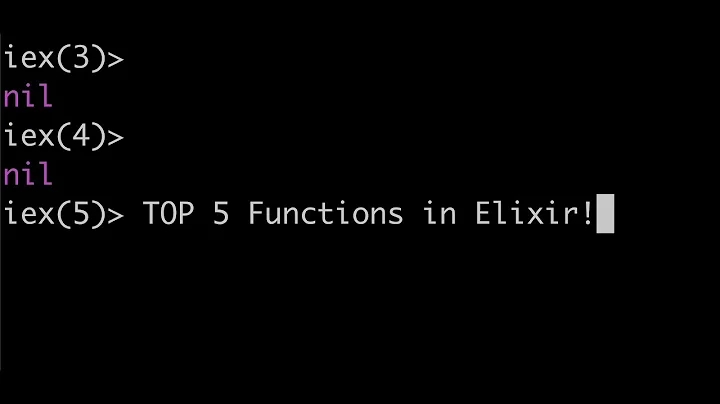 Top 5 Elixir Functions!