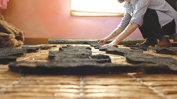 our felt rugmaking process