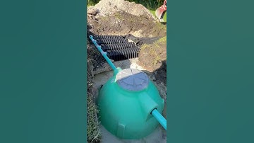 Small septic tank installation