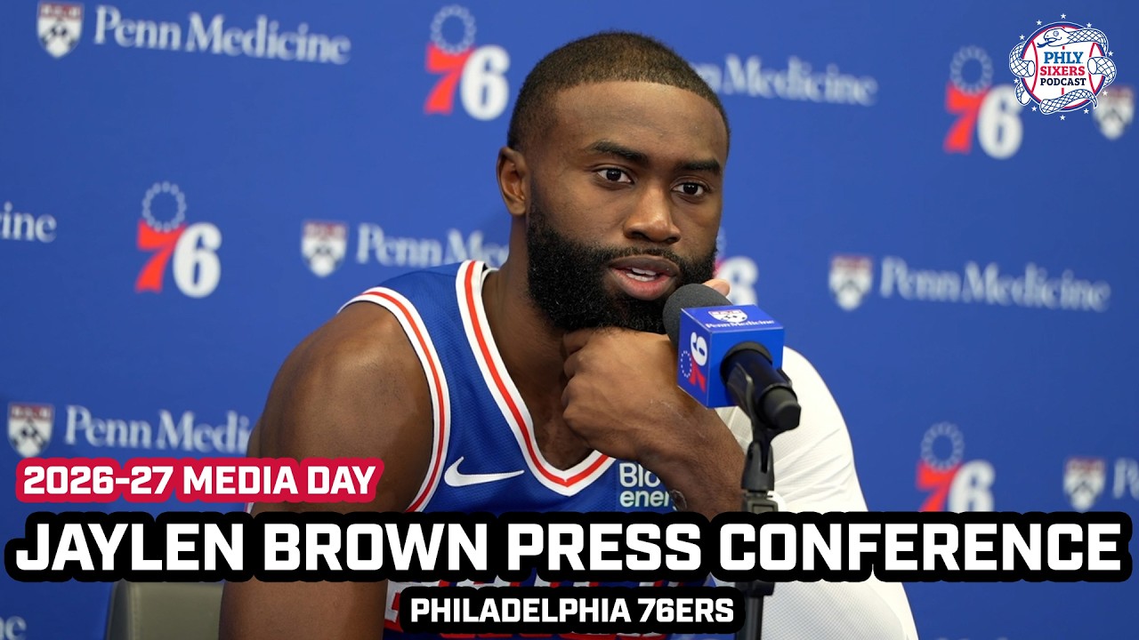 Jaylen Brown on Acclimating to Philly & More | Sixers Media Day Presser
