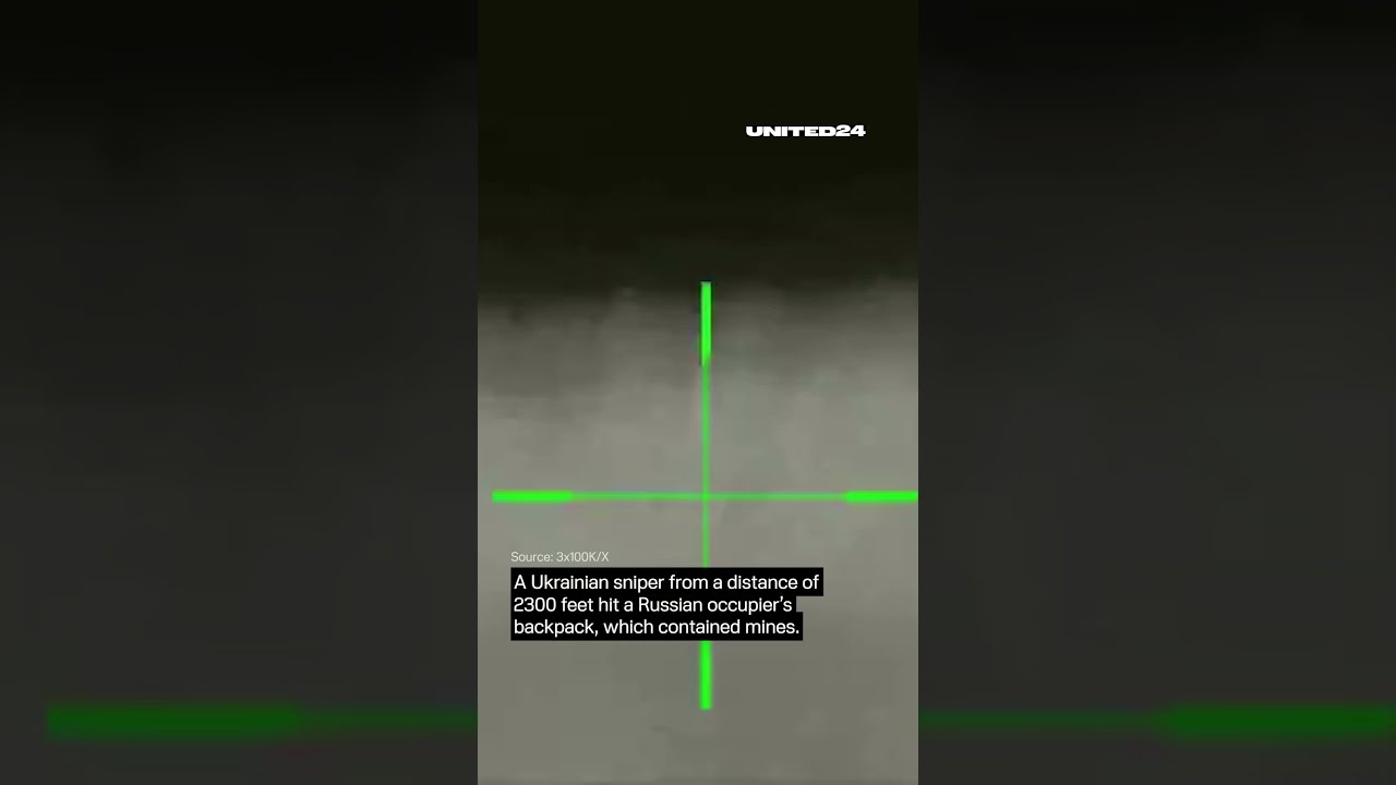 Ukrainian sniper from a distance of 2300 m hit a Russian occupier