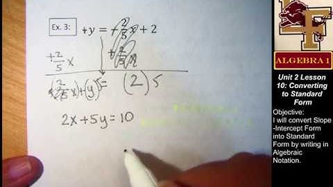 2-10 Converting to Standard Form: Example #3