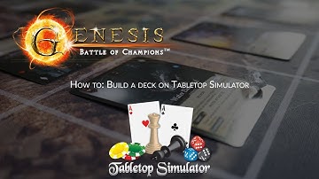 How to: Build a deck on Tabletop Simulator