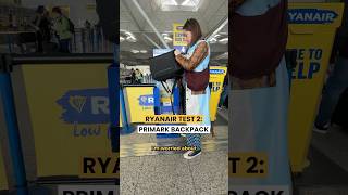Ryanair Test 2: Primark Backpack