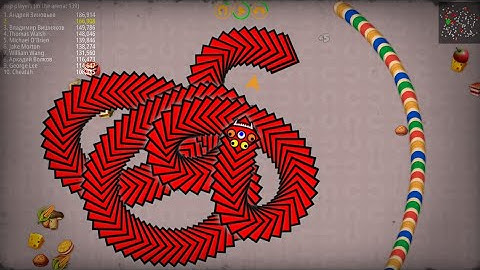 WormsZone,io 2,771,000+Score Giant Slither Snake Top 1/Best World Record || Prince