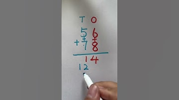 Math addition for kids | Double-digit addition with regrouping|Addition tricks #addition #shorts