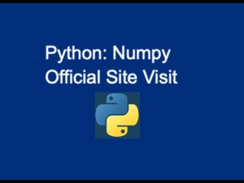 Capa de 45. Numpy Official Site Visit