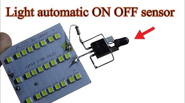 How to make Automatic ON OFF 12v Led light dark sensor circuit