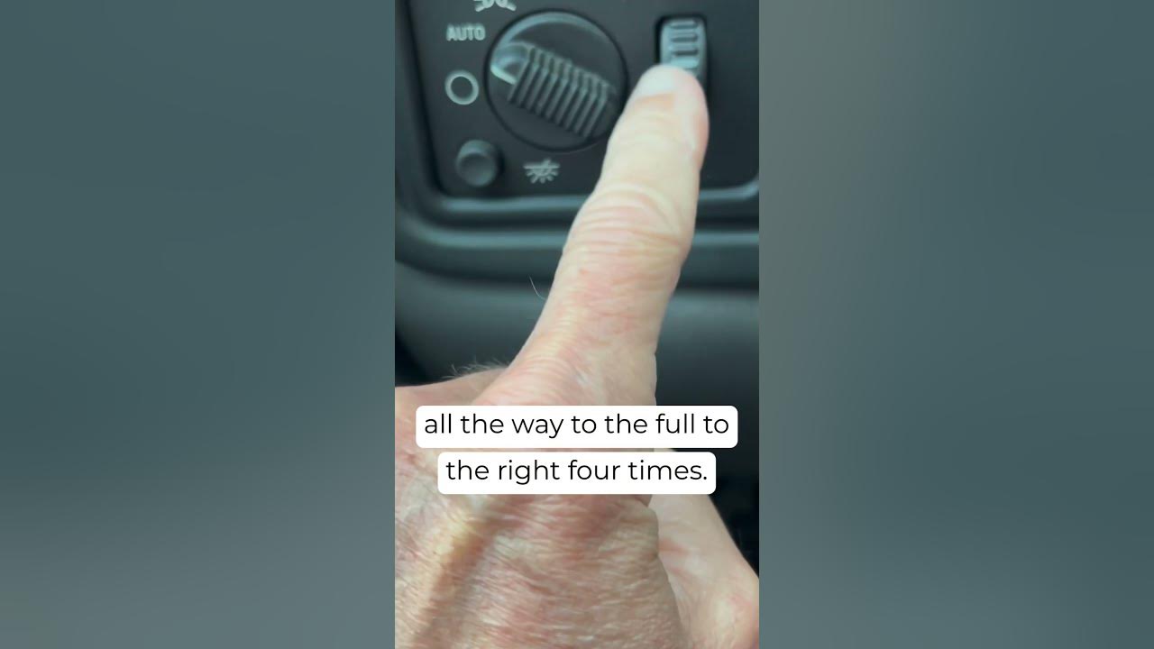 Yukon Service Tire Monitor Light Easy DIY Reset yukon autorepair