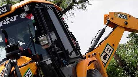 Jcb 3dx Machine Bucket Backhoe Cutting Tree Jcb Video