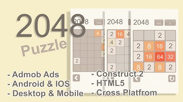 Puzzle 2048 - Construct 2 Game Template CAPX