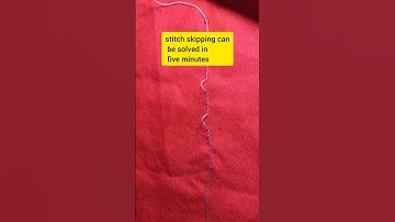 How to solve skipped stitching problem