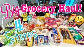 4 STORE GROCERY HAUL!