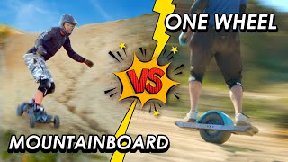 Onewheel vs. Electric Skateboard - Extreme TEST Off-Road mountain board Pushing it MAX. Best Board?