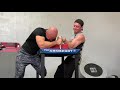 Deny Montana Armwrestling practice in Miami - March 2020