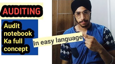 What is Audit notebook ? Content ,advantages and disadvantages of audit notebook