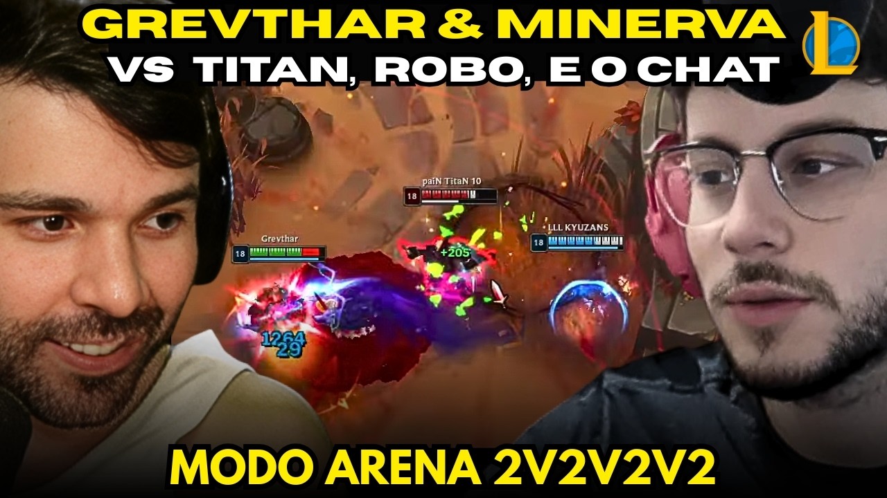 🚨 A MELHOR DUPLA DO MODO ARENA? TITAN, ROBS, BULECHA E O CHAT NO 2V2V2V2