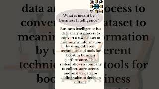 What is meant by Business Intelligence #bigdata #business #intelligence