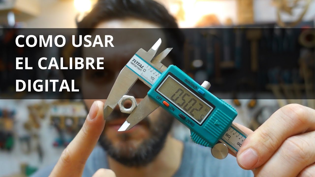 Como usar el calibre vernier pie de rey digital 