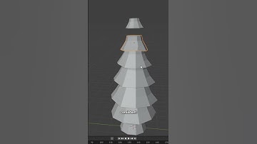 Creating a Low Poly 🌲Pine Tree in Blender | #gamedev  #blender3d #indiegame