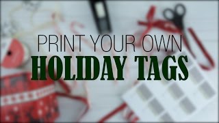 Holiday Gift Tag Printable Label Templates