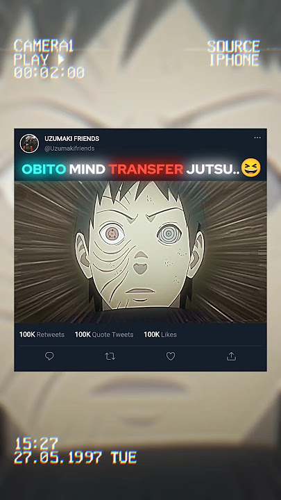 OBITO MIND TRANSFER JUTSU..😆😅 #obito #narutoshippuden #animeshorts #UZUMAKIFIRENDS