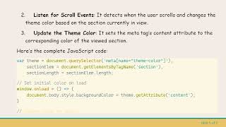 Famous Change the Theme-Colour on Scroll Wealth