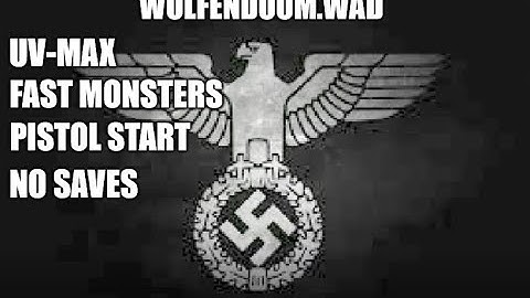 Doom II: WolfenDoom.Wad Map01 UV-MAX Fast Monsters 100% Playthrough (One Map Only)